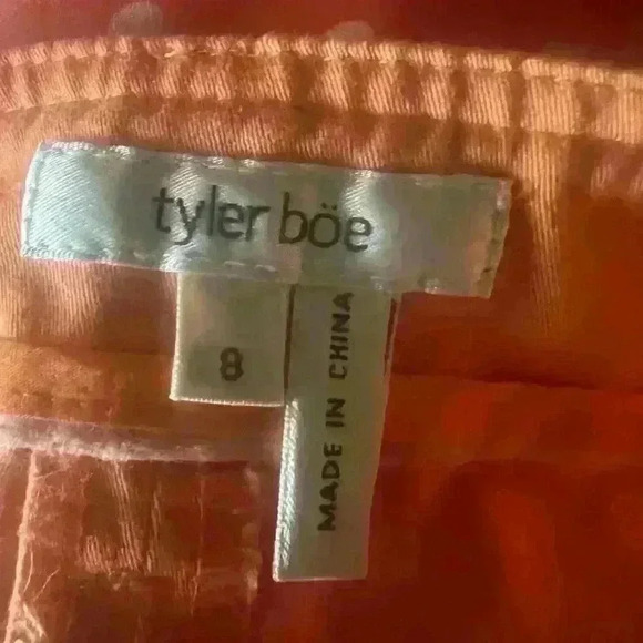 Ladies Tyler Boe orange cotton stretch pants.  NWT. Size 8. Perfect condition - Picture 6 of 8